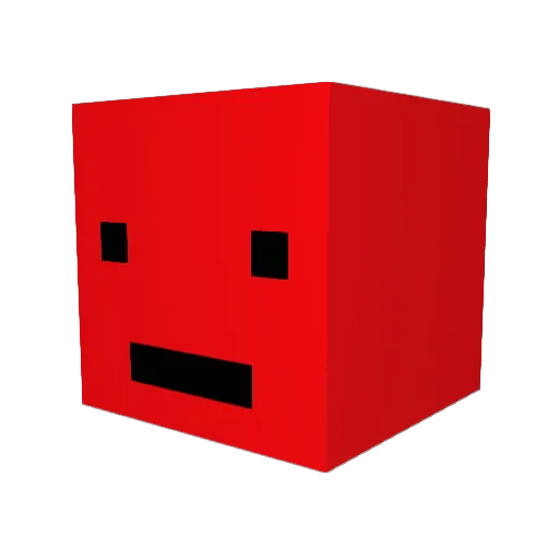 Gamewob Minecraft avatar head, 3D render