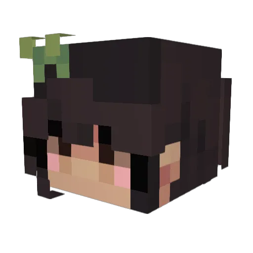 GameyAmy29 Minecraft avatar head, 3D render