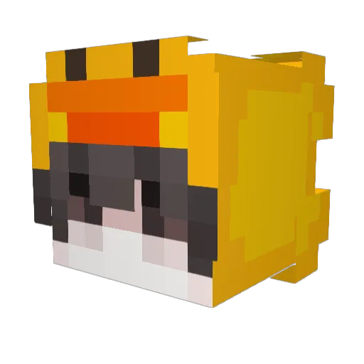 GameyStew4 Minecraft avatar head, 3D render