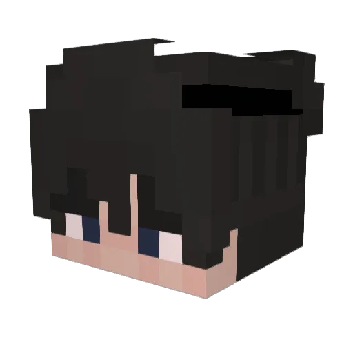 Gameyuth Minecraft avatar head, 3D render