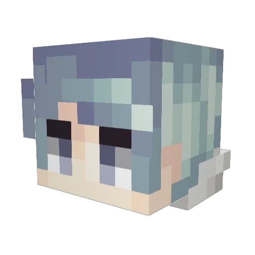 Gamic1234 Minecraft avatar head, 3D render