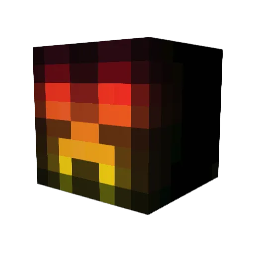 Gaming14a Minecraft avatar head, 3D render