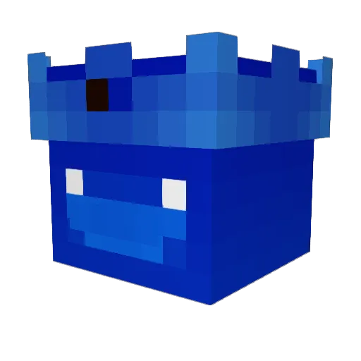 Gaming1 Minecraft avatar head, 3D render