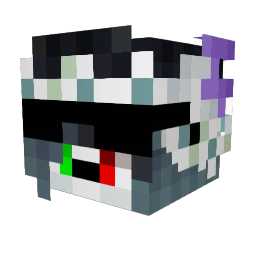 Gaming2002 Minecraft avatar head, 3D render