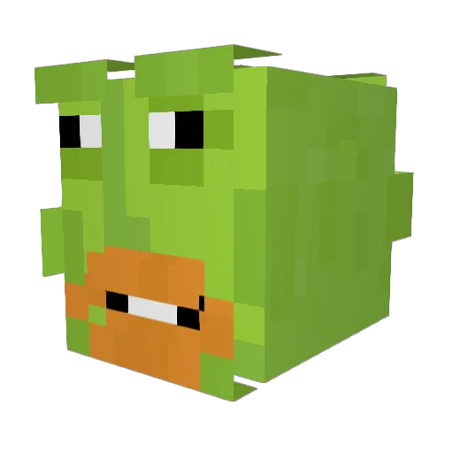 Gaming2022proGG Minecraft avatar head, 3D render