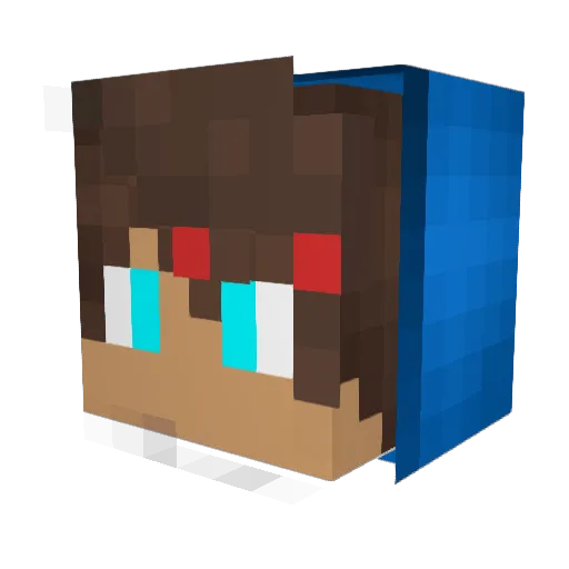 Gaming27 Minecraft avatar head, 3D render
