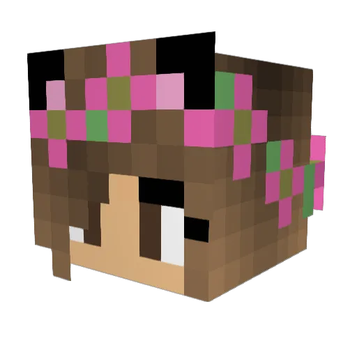 GamingAngel2014 Minecraft avatar head, 3D render