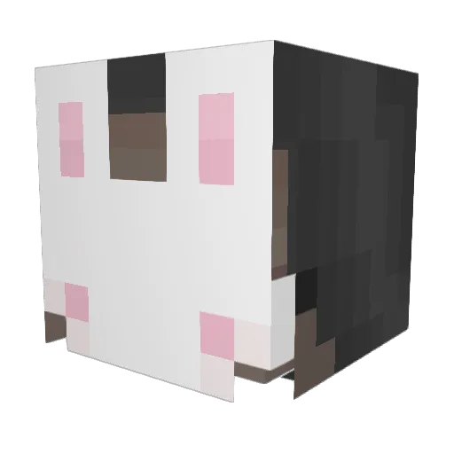 GamingBBQ Minecraft avatar head, 3D render