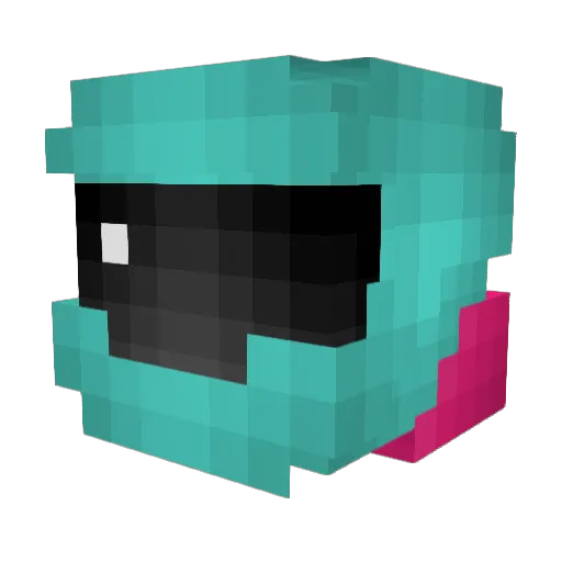 GamingBG123 Minecraft avatar head, 3D render