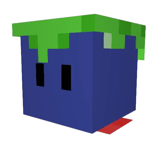 GamingBerry Minecraft avatar head, 3D render