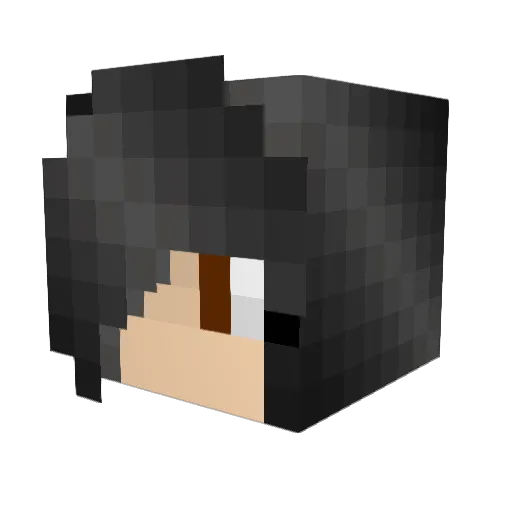 GamingBlueMoon Minecraft avatar head, 3D render