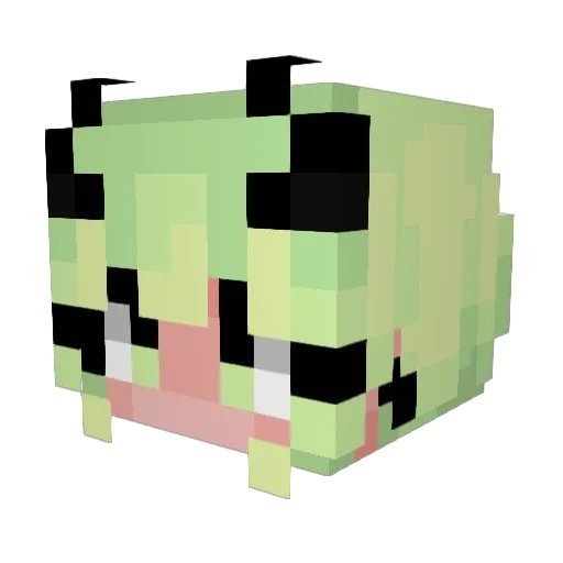 GamingCupcake69 Minecraft avatar head, 3D render