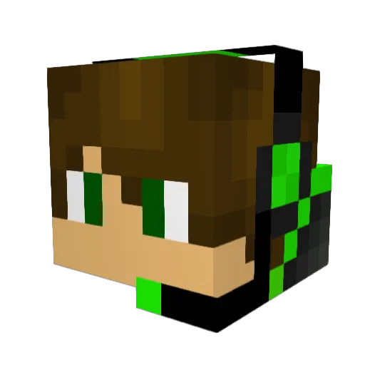 GamingDieHeaven Minecraft avatar head, 3D render