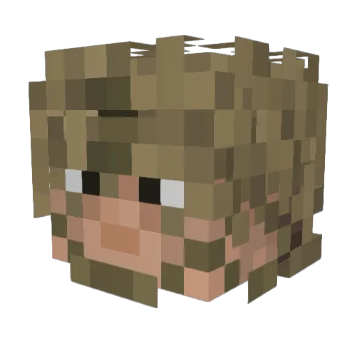 GamingDuringYT Minecraft avatar head, 3D render