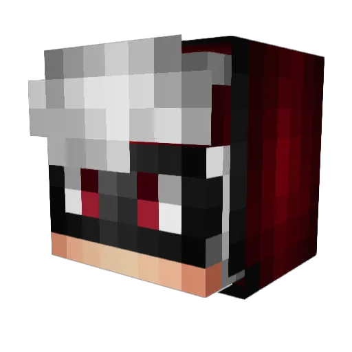 GamingFireHD Minecraft avatar head, 3D render