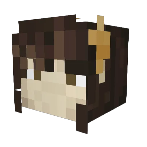 GamingG Minecraft avatar head, 3D render