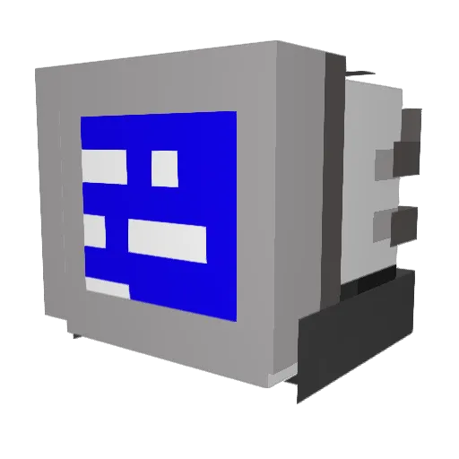 GamingIep Minecraft avatar head, 3D render