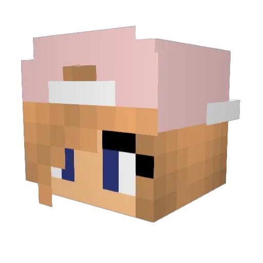 GamingJuice Minecraft avatar head, 3D render