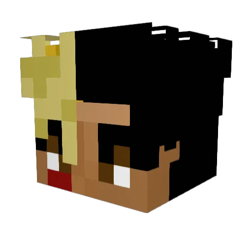 GamingKP Minecraft avatar head, 3D render