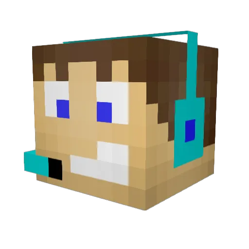 GamingManiac1 Minecraft avatar head, 3D render