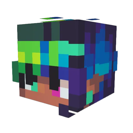 GamingMasterBR Minecraft avatar head, 3D render