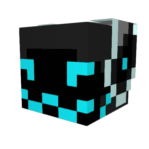 GamingMax_En Minecraft avatar head, 3D render