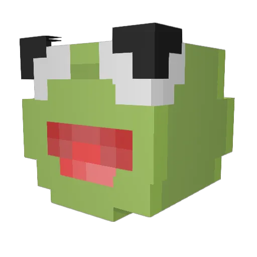 GamingNick6 Minecraft avatar head, 3D render
