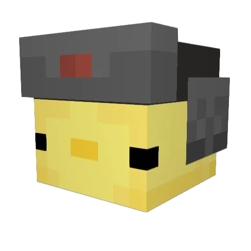 GamingPoggers32 Minecraft avatar head, 3D render