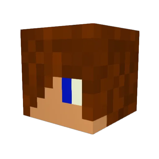GamingProphet Minecraft avatar head, 3D render