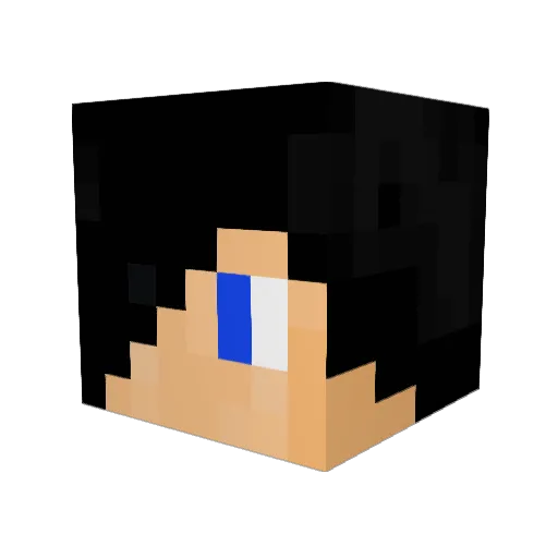 GamingPython Minecraft avatar head, 3D render