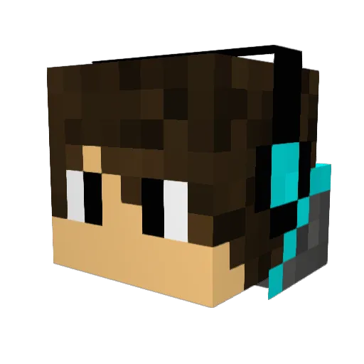 GamingRiot2002 Minecraft avatar head, 3D render