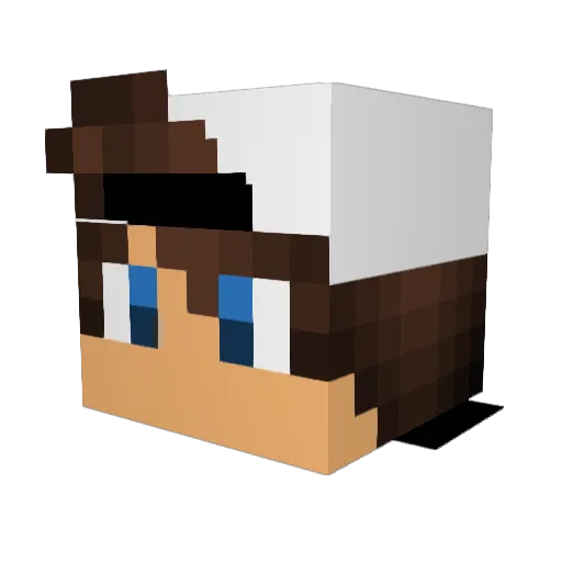 GamingRoVan2 Minecraft avatar head, 3D render