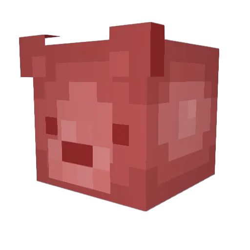 GamingSalad Minecraft avatar head, 3D render