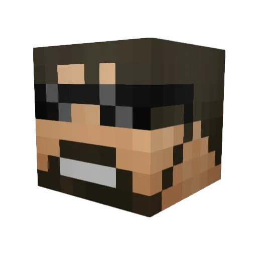 GamingSkills Minecraft avatar head, 3D render