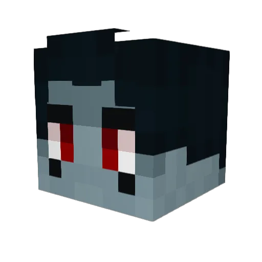 GamingTaki Minecraft avatar head, 3D render