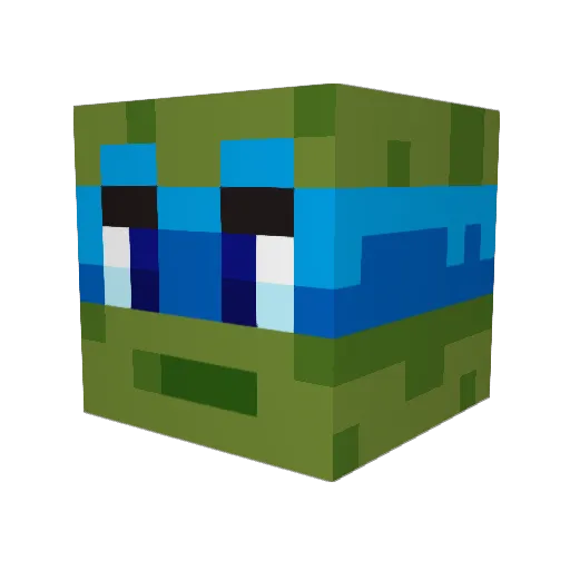 GamingTortoise09 Minecraft avatar head, 3D render