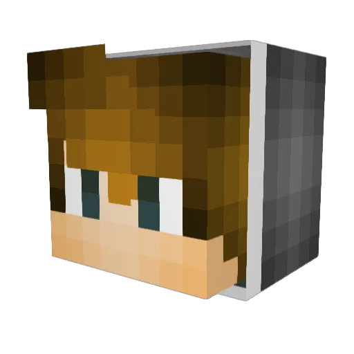 GamingTurkey Minecraft avatar head, 3D render