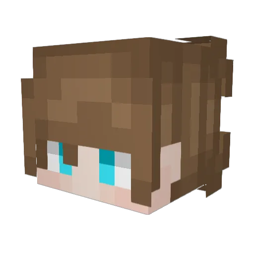 GamingUni456 Minecraft avatar head, 3D render
