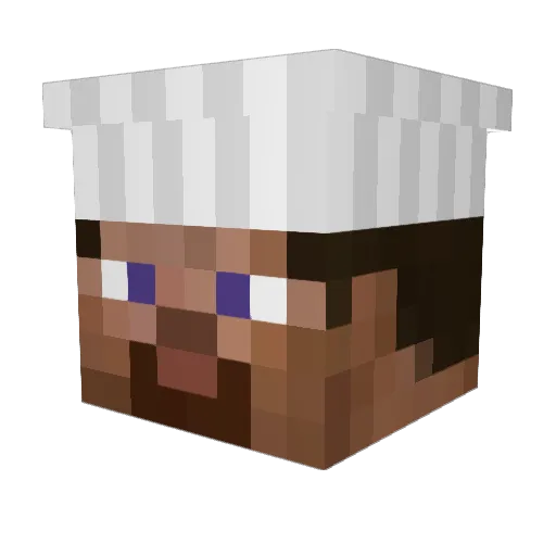GamingWalter Minecraft avatar head, 3D render