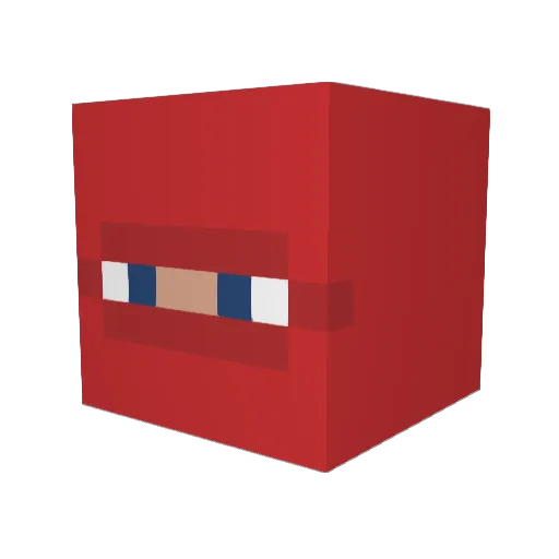GamingWaveHD Minecraft avatar head, 3D render