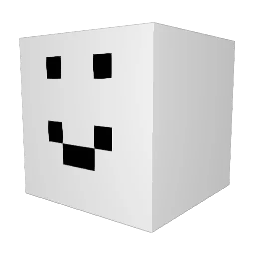 GamingWeirdo Minecraft avatar head, 3D render