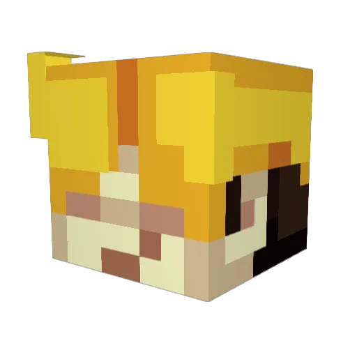 GamingWithArmend Minecraft avatar head, 3D render