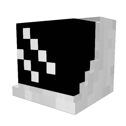 GamingWithAstro Minecraft avatar head, 3D render