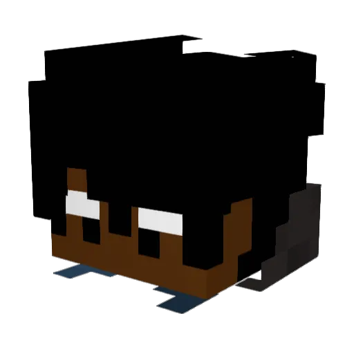 GamingWithJoel Minecraft avatar head, 3D render