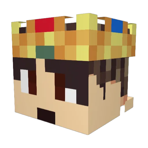 GamingWithNilesh Minecraft avatar head, 3D render
