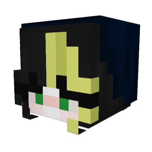 GamingWizard39 Minecraft avatar head, 3D render