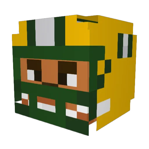 GamingWolf4116 Minecraft avatar head, 3D render