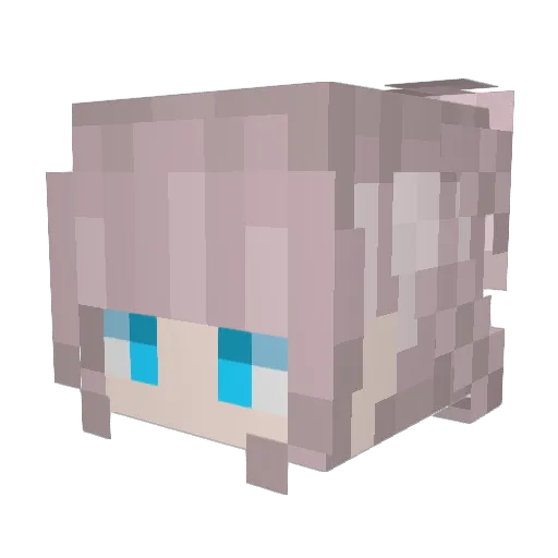 GamingYouTuber Minecraft avatar head, 3D render