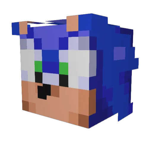 Gaming_1738 Minecraft avatar head, 3D render