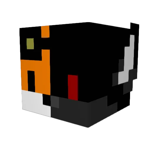 Gaming_Fox_Guy Minecraft avatar head, 3D render